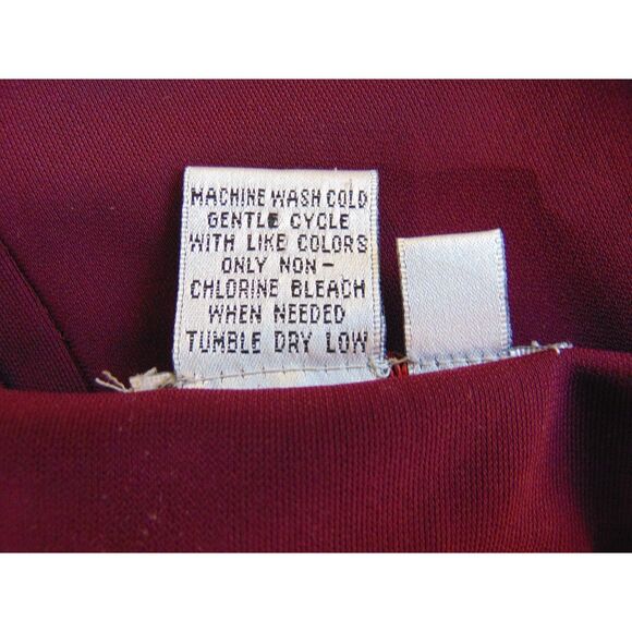 Style & Company Collection Dress, Sleeveless Knit, Maxi, Sz Med, Rich Burgandy - Picture 5 of 5